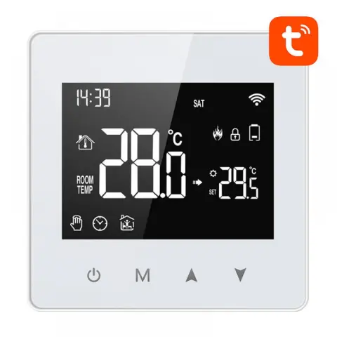 AVATTO WT198 Intelligens termosztát fehér