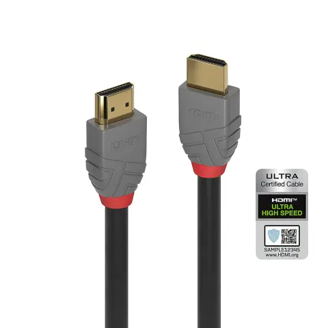 LINDY HDMI 2.1 Összekötő Fekete 50cm 36951
