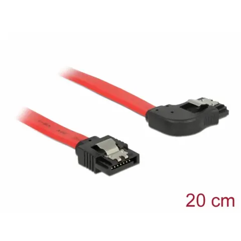 DELOCK SATA Összekötő Piros 20cm 83967
