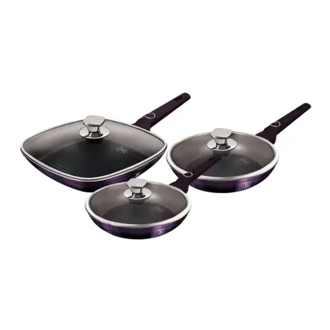 BERLINGER HAUS BH/7107 Purple Eclipse Collection 6-piece frying pan set