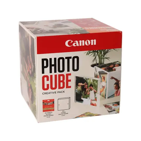 CANON Photo Cube Creative Pack 13x13 Képkeret - Fehér/Narancssárga