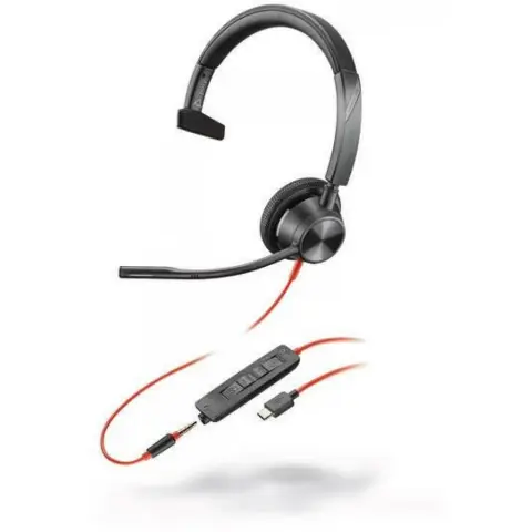 POLY Blackwire 3315 USB-C fekete
