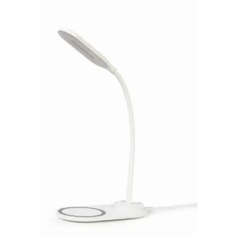GEMBIRD TA-WPC10-LED-01-W Desk lamp with wireless charger white
