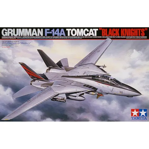 TAMIYA 1/32 Grumman F-14A Tomcat Black Knights katonai repülőgép modell