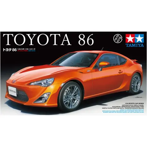 TAMIYA 1/24 Toyota 86 sportkocsi modell