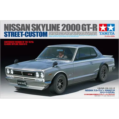 TAMIYA 1/24 Skyline 2000Gt-R Street-Custom sportkocsi modell
