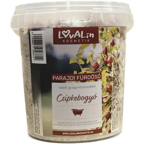 Lovalin parajdi fürdősó valódi gyógynövénnyel csipkebogyóval 1000 g