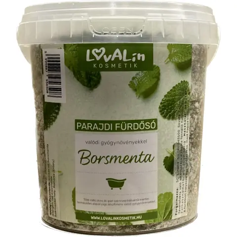 Lovalin parajdi fürdősó valódi gyógynövénnyel borsmentával 1000 g
