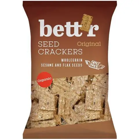 Bettr bio vegán teljes kiőrlésű magvas kréker sós 150 g