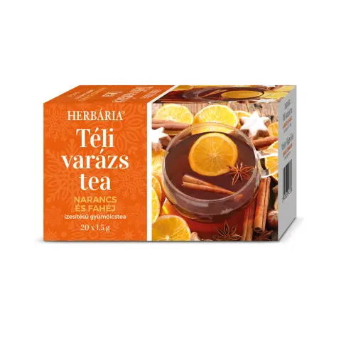 Herbária téli varázs narancs és fahéj ízű tea 20x15g 30 g