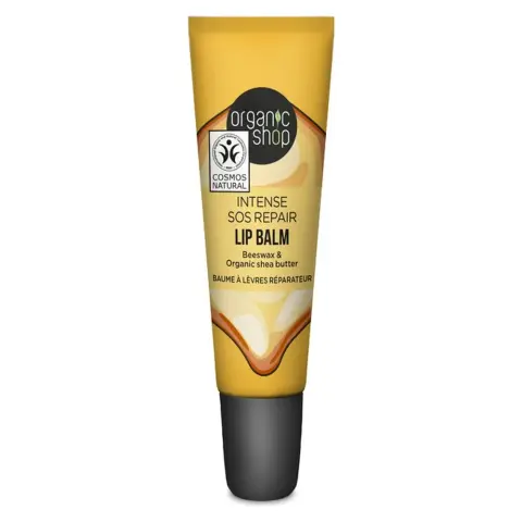 Organic Shop bio ajakbalzsam collagen filler méhviasszal és shea vajjal 10 ml