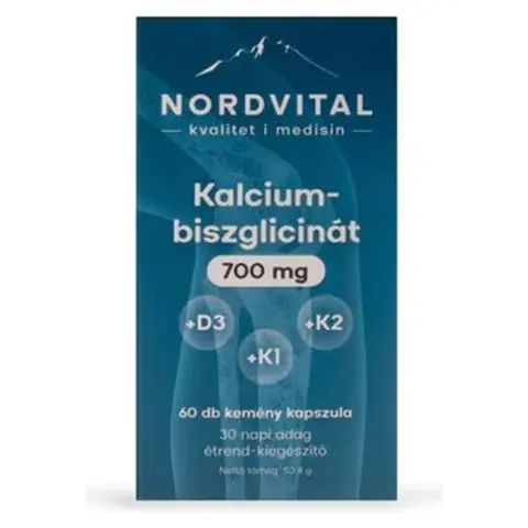 Nordvital kalcium-biszglicinát 75mg kapszula 60 db