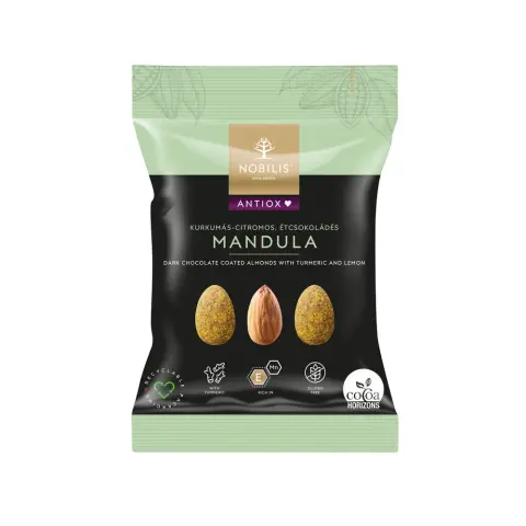 Nobilis antiox kurkumás étcsokoládés mandula 50 g