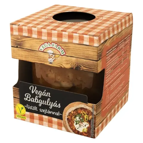 Vega Farm vegán babgulyás füstölt szejtánnal 350 g