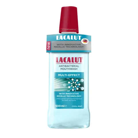 Lacalut antibakterális micellás szájvíz multi-effect 500 ml