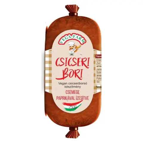 Vega Farm csicseri bori füstölt vegan csicseriborsó készitmény csemege paprikával 250 g
