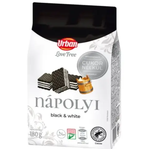 Urban Love Free tejes krémmel töltött kakaós nápolyi hcn 180 g