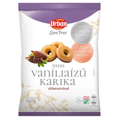 Urban Love Free vanília ízű karika hcn 160 g