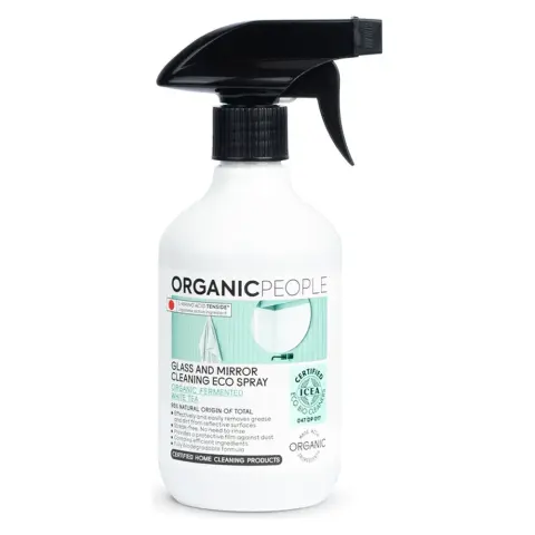 Organic People öko ablak- és tükörtisztító spray bio fermentált fehér teával 500 ml