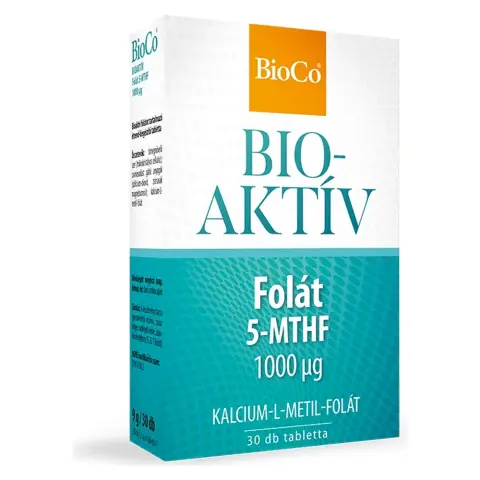 Bioco bioaktív folát 5-mthf 1000µg tabletta 30 db