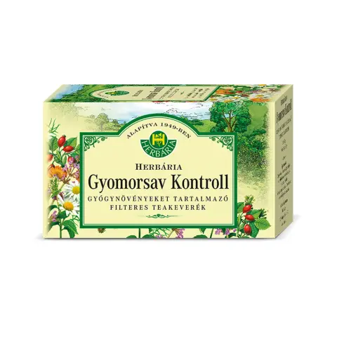 Herbária gyomorsav kontroll tea 20x12g 24 g