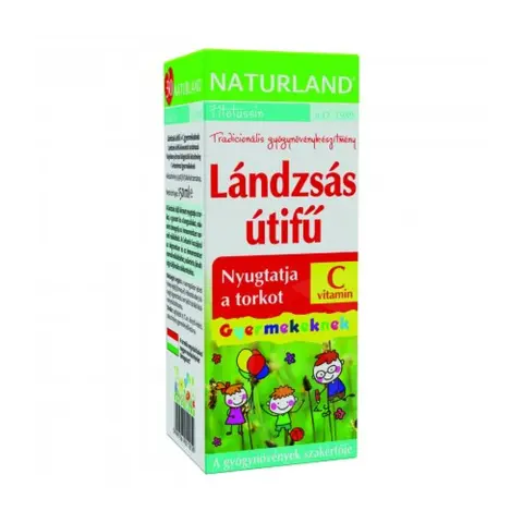 Naturland lándzsás útifű+c-vitamin gyerek szirup 150 ml