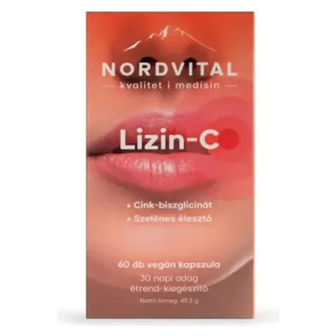 Nordvital lizin-c vegán kapszula 60 db