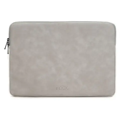 TOO Leather-look laptop sleeve 13.3" grey