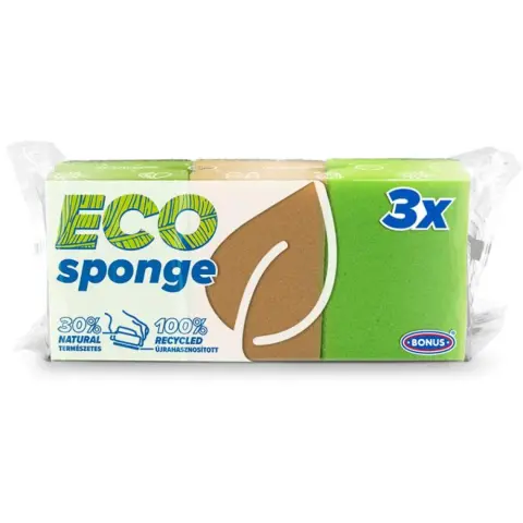 BONUS B019 Eco Sponge dishwashing sponge 3 pcs