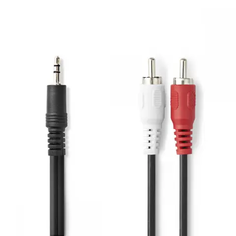 NEDIS Jack RCA Átalakító Fekete 10m CAGL22200BK100