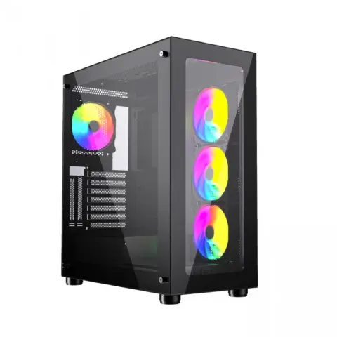 GEMBIRD Fornax X450MAX ARGB TG computer case black