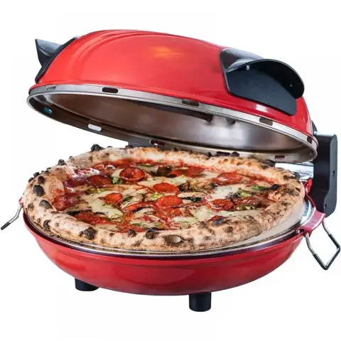 HAUSMEISTER HM6149 Cuptor pentru pizza 1200W 30.5cm roșu