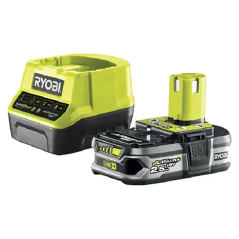 RYOBI RC18120-125 1 x 18 V 2.5 Ah Lithium+ akkumulátor és töltő szett