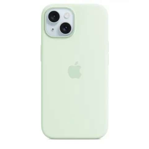 APPLE MagSafe silicone case for iPhone 15 in light mint