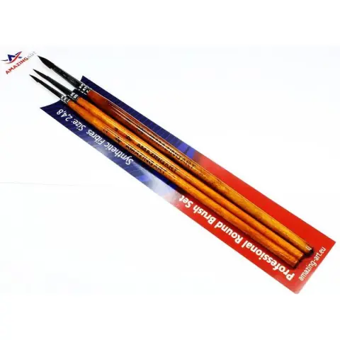 AMAZINGART Round Brushes 2 / 4 / 8