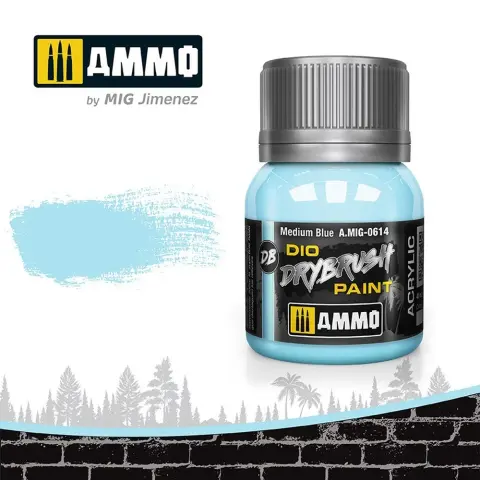 AMMO Drybrush Medium Blue festék 40ml