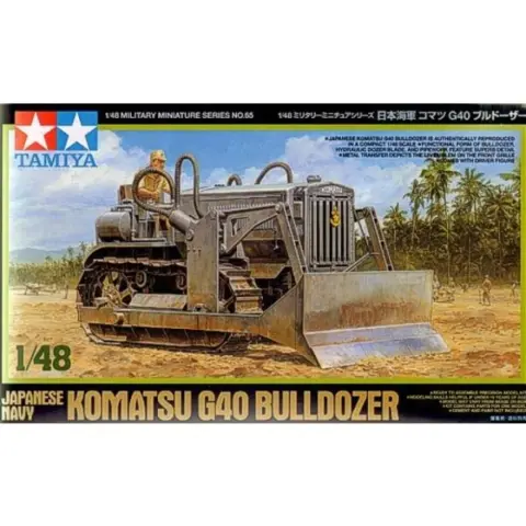 TAMIYA Komatsu G40 Bulldozer - Japanes