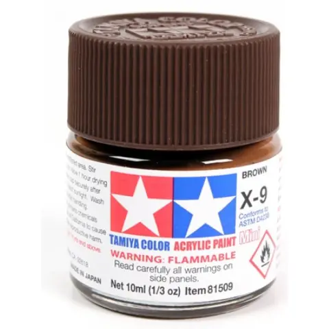 TAMIYA Mini Acrylic X-9 Brown 10 ml