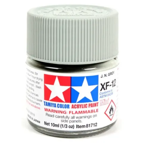 TAMIYA Mini Acrylic XF-12 Flat JN Grey