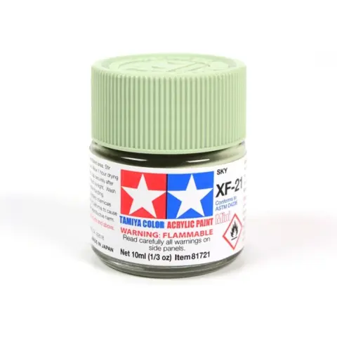 TAMIYA Mini Acrylic XF-21 Flat Sky 10m