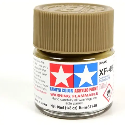 TAMIYA Mini Acrylic XF-49 Flat Khaki 1