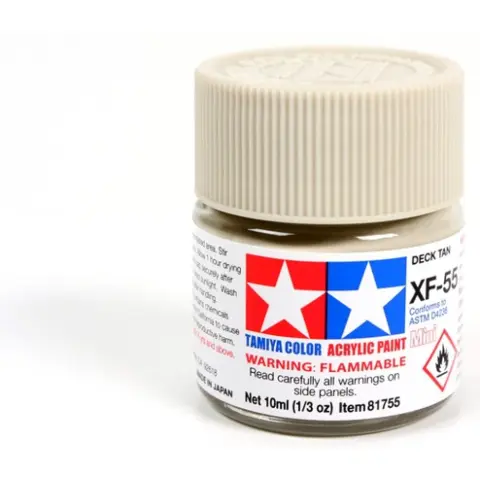 TAMIYA Mini Acrylic XF-55 Deck Tan 10