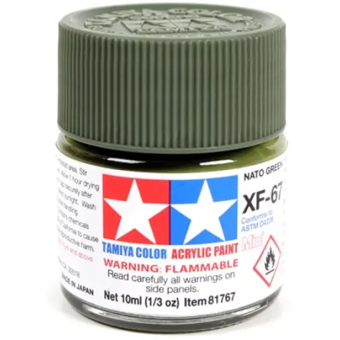 TAMIYA Mini Acrylic XF-67 NATO Green 1