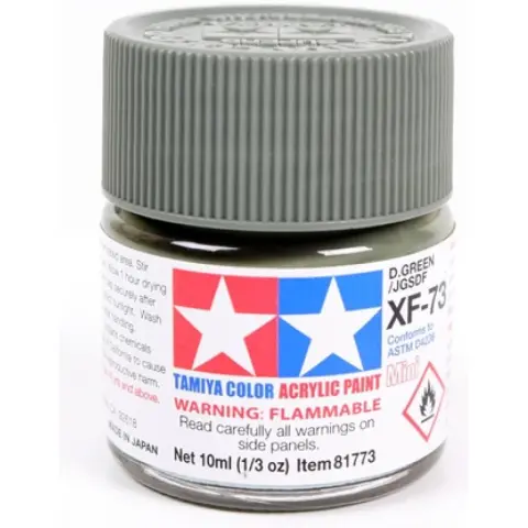 TAMIYA Mini Acrylic XF-73 Dark Green 1