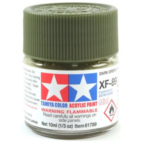 TAMIYA Mini Acrylic XF-89 Dark Green 2