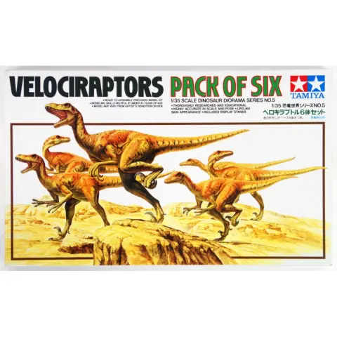 TAMIYA Velociraptors Diorama Pack Of S