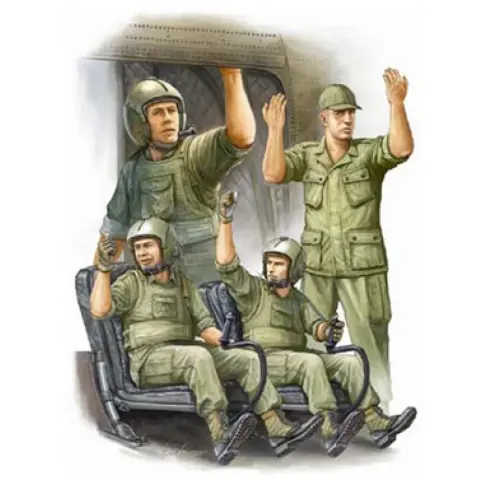TRUMPETER US Army CH-47 Crew in Vietna