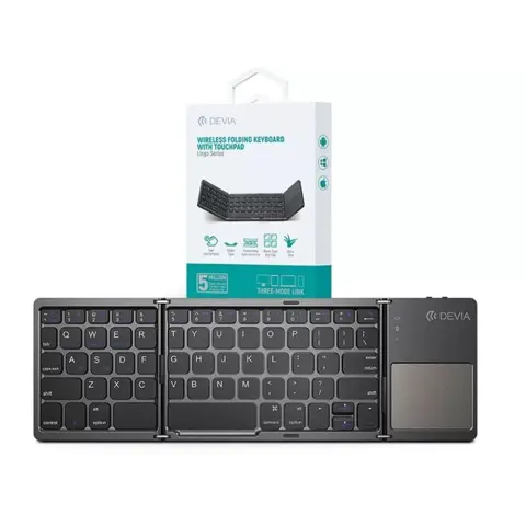DEVIA Lingo Touchpad összecsukható vezeték nélküli US Angol fekete