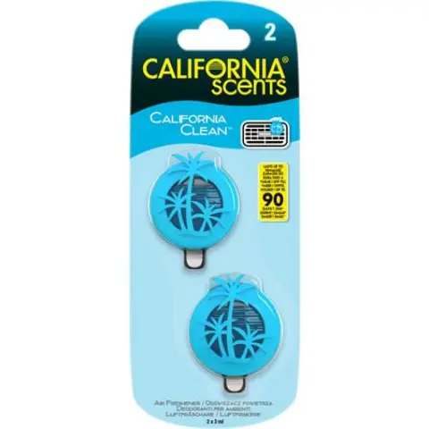 California Scents illatosító mini diffúzer California Clean