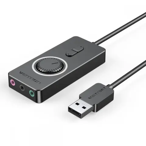 VENTION CDR USB-s külső hangkártya 15cm fekete